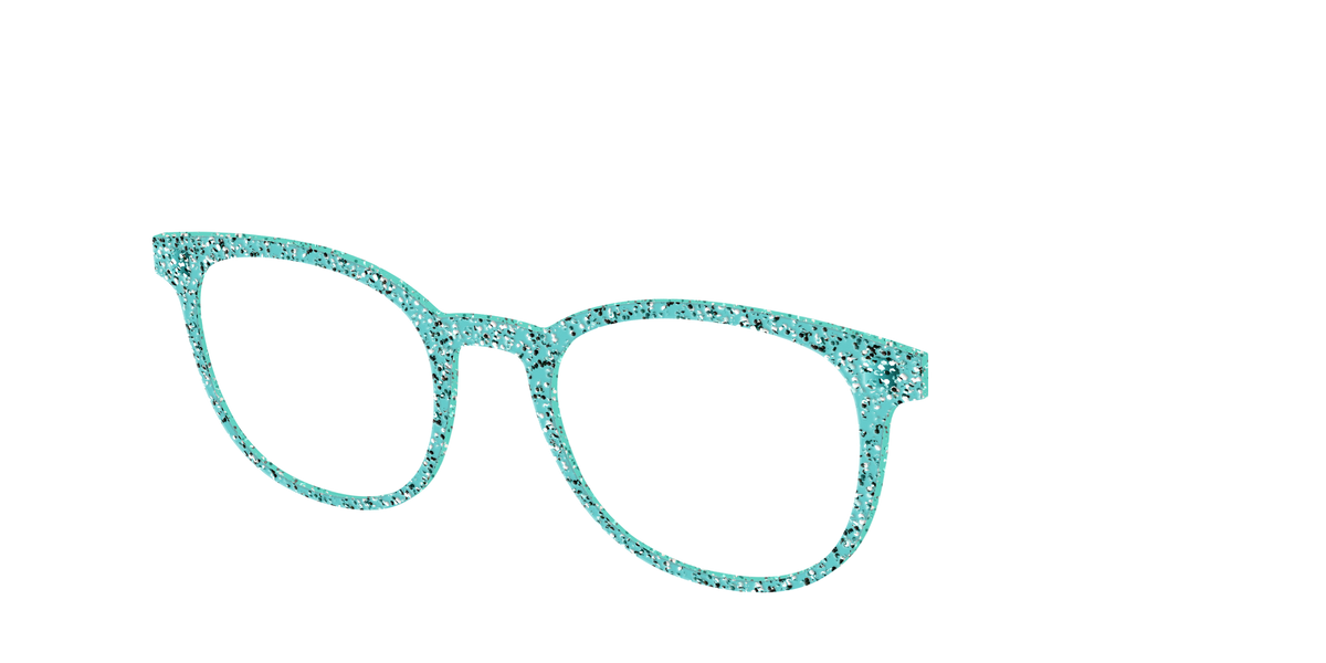 The Mint Sparkle - Angle Top Image - Pair Eyewear