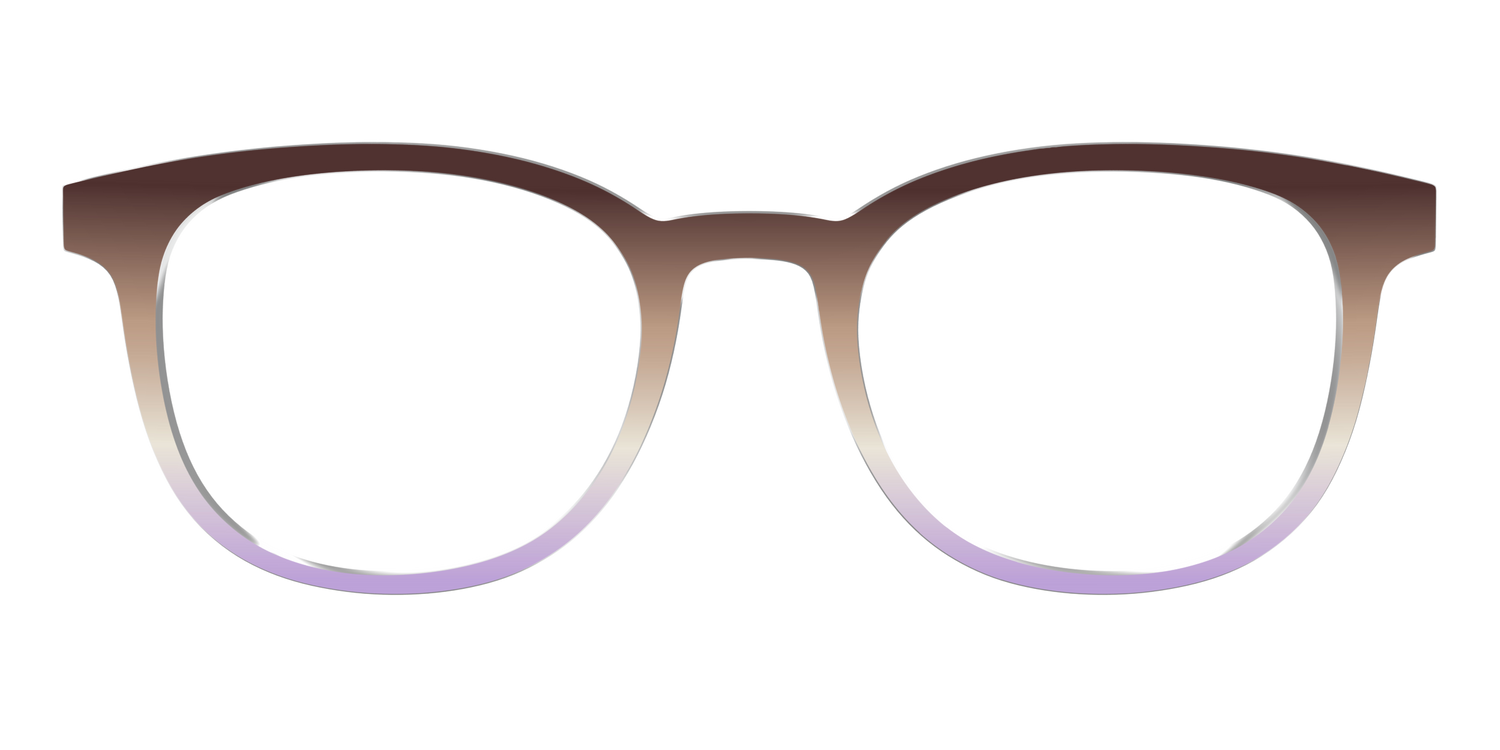The Mocha to Light Lavender Gradient - Front Top Image - Pair Eyewear