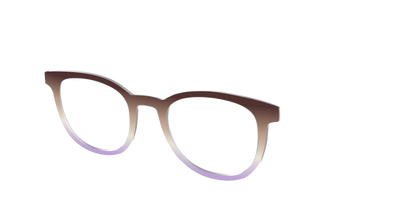 The Mocha to Light Lavender Gradient - Angle Top Thumbnail - Pair Eyewear