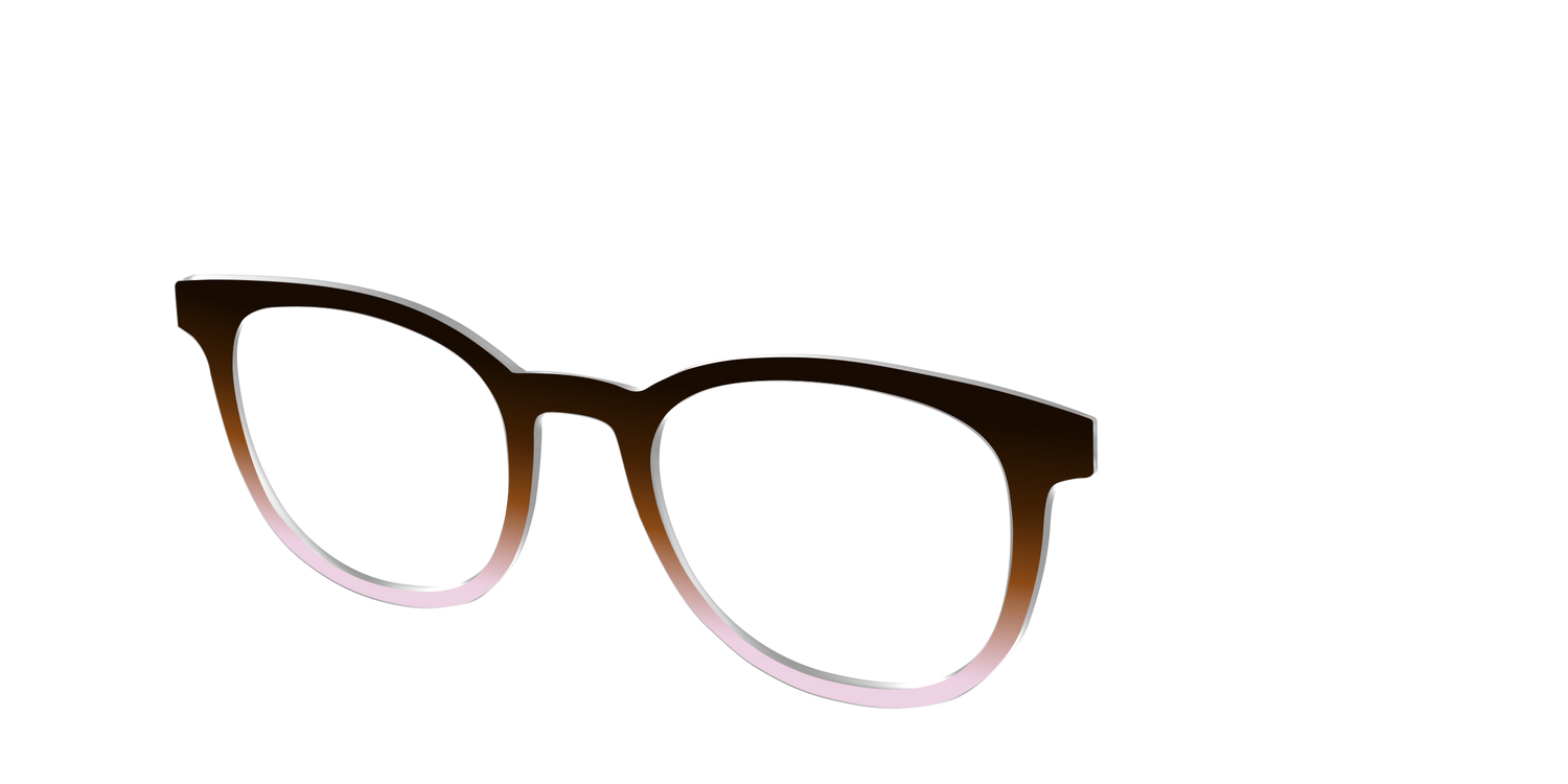 The Mocha to Meringue Gradient - Angle Top Image - Pair Eyewear