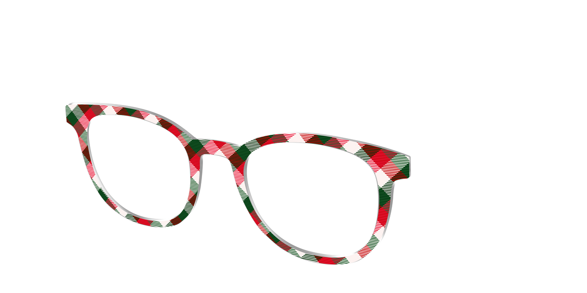 The Nice List Plaid - Angle Top Image - Pair Eyewear