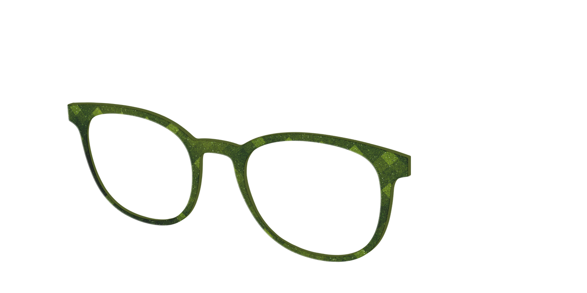 The Olive Geo - Angle Top Image - Pair Eyewear