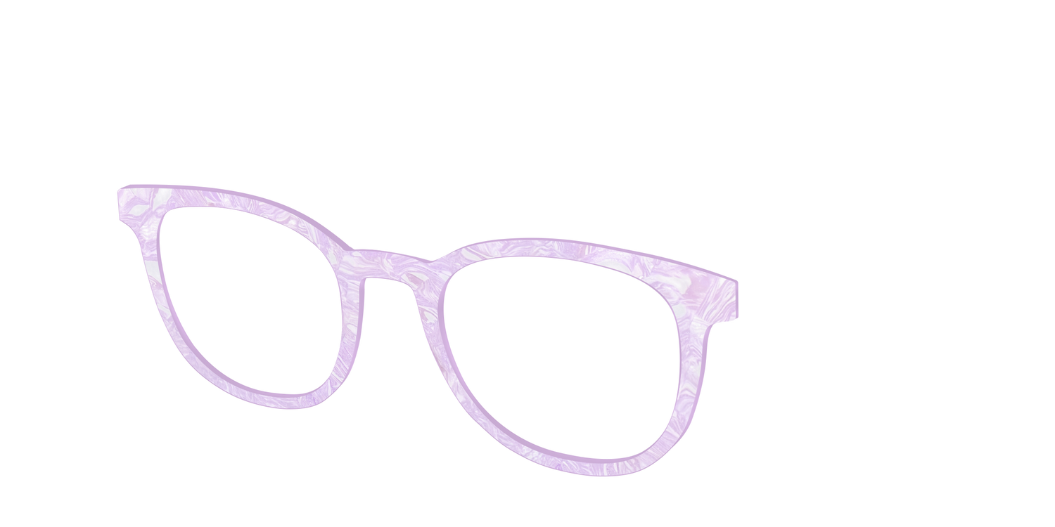 The Pale Iris Pearl Marble - Angle Top Image - Pair Eyewear