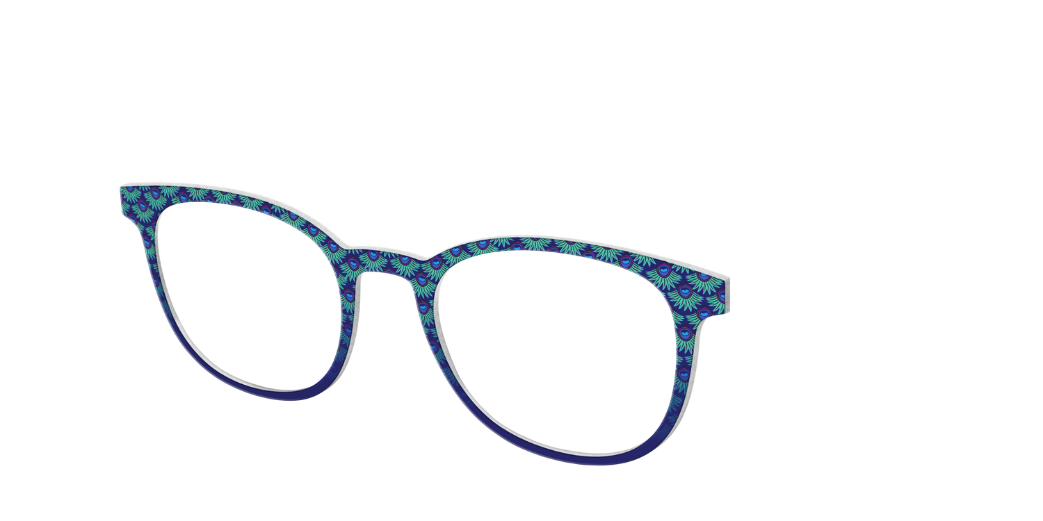 The Peacock Scallop - Angle Top Image - Pair Eyewear