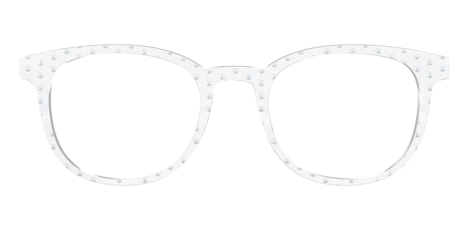 The Pearl Shimmer Polka Dots - Front Top Image - Pair Eyewear