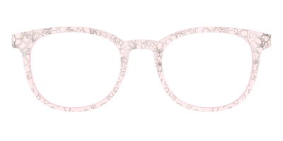 The Pink Shimmer Petals with Silver Foil - Front Top Thumbnail - Pair Eyewear
