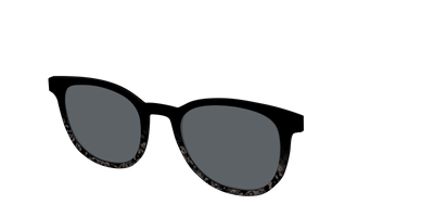 The Polarized Shaded Tortoise Sun Top - Angle Top Thumbnail - Pair Eyewear
