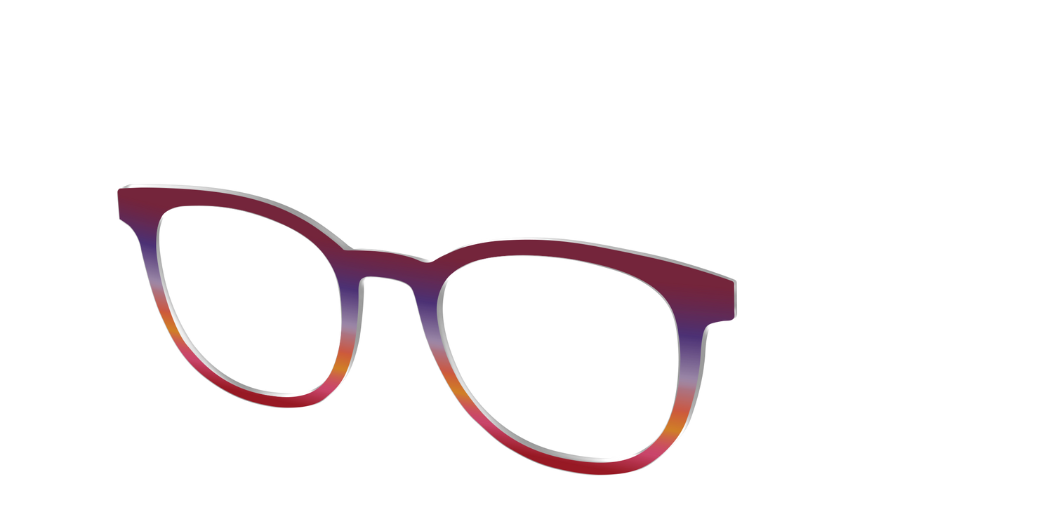 The Primary Gradient - Angle Top Image - Pair Eyewear