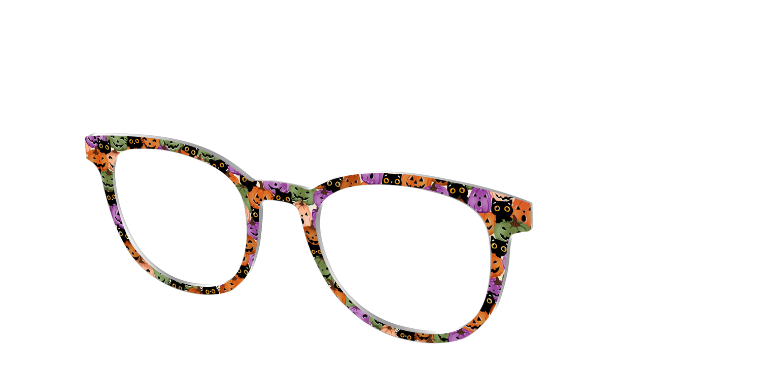 The Purring Pumpkins - Angle Top Image - Pair Eyewear