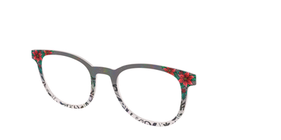 The Romantic Poinsettia Holographic Crystal - Angle Top Thumbnail - Pair Eyewear