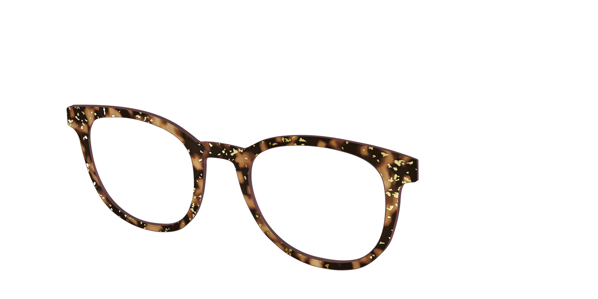 The Sandalwood Tortoise with Gold Foil - Angle Top Image - Pair Eyewear