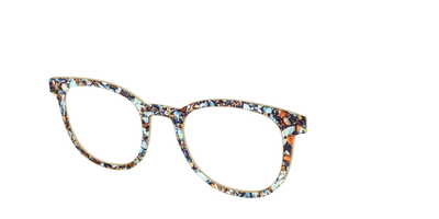 The Seashell Tortoise with Holographic Glitter - Angle Top Thumbnail - Pair Eyewear