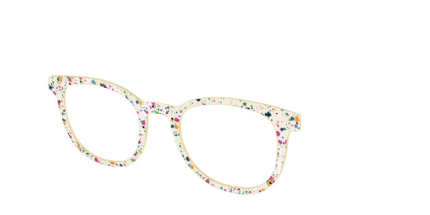 The Shimmer Speckled Egg - Angle Top Image - Pair Eyewear