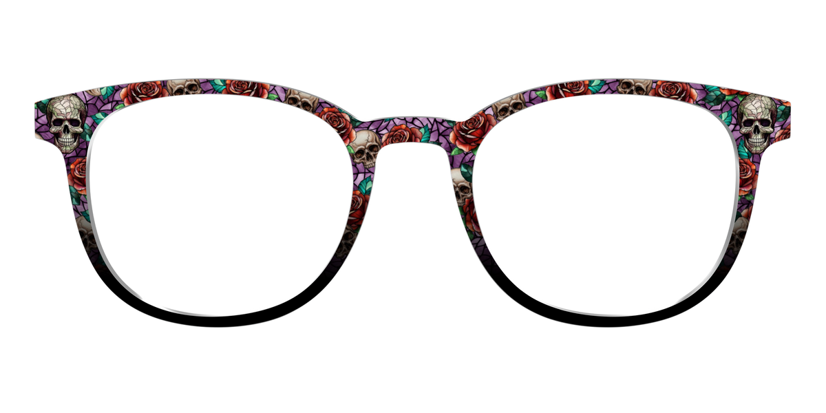 The Skull & Thorn Stained Glass - Front Top Image - Pair Eyewear