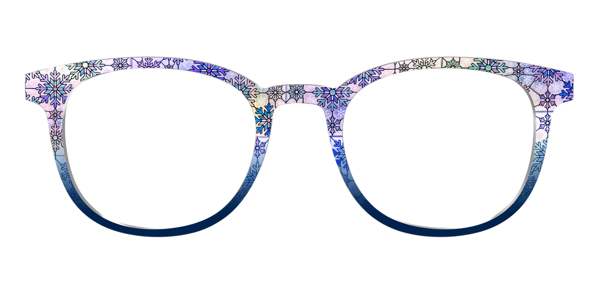 The Snowfall Stained Glass - Front Top Image - Pair Eyewear