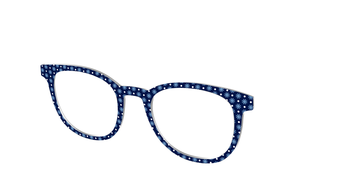The Snowflake Polka Dot - Angle Top Image - Pair Eyewear