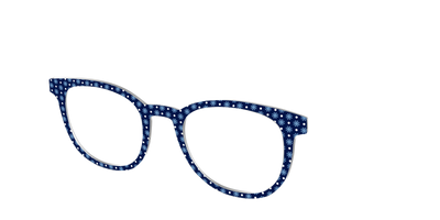 The Snowflake Polka Dot - Angle Top Thumbnail - Pair Eyewear