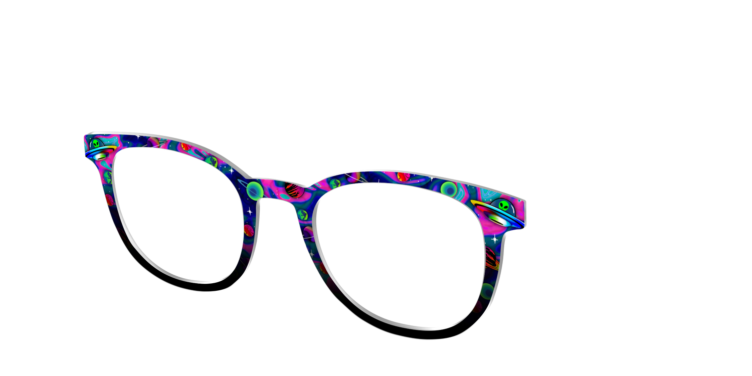 The Space Invasion Marble - Angle Top Image - Pair Eyewear