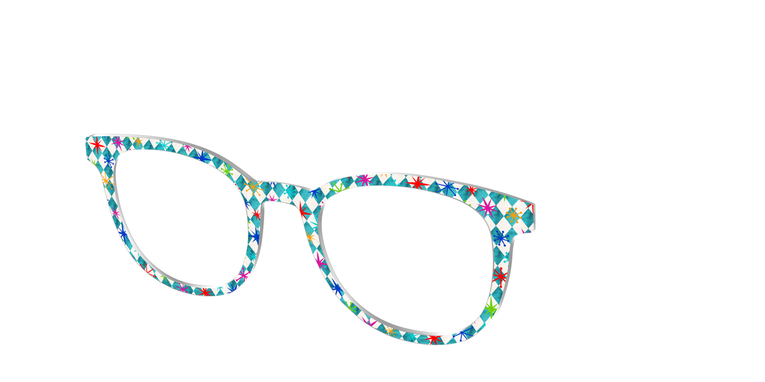 The Starburst Diamonds - Angle Top Image - Pair Eyewear