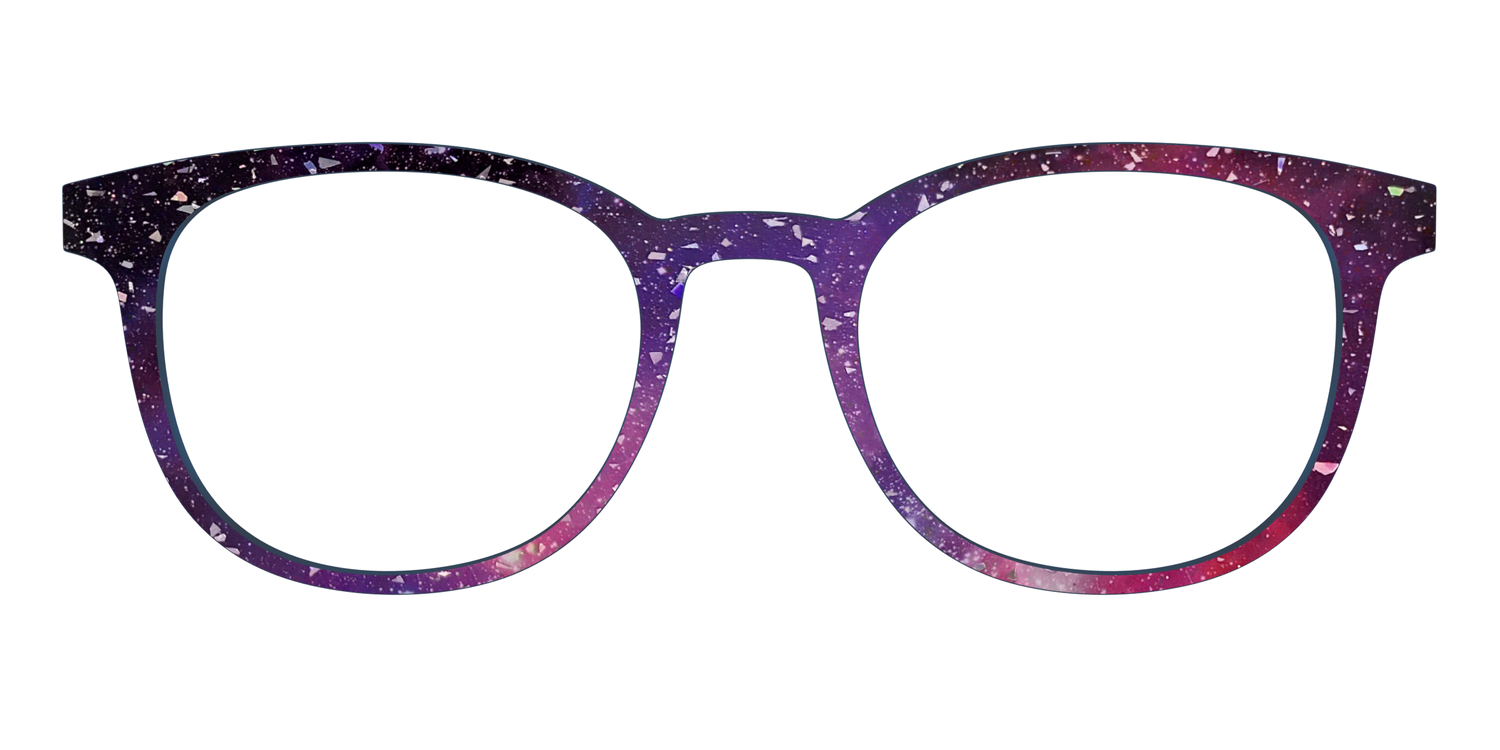 The Twilight Sky with Holographic Glitter - Front Top Image - Pair Eyewear