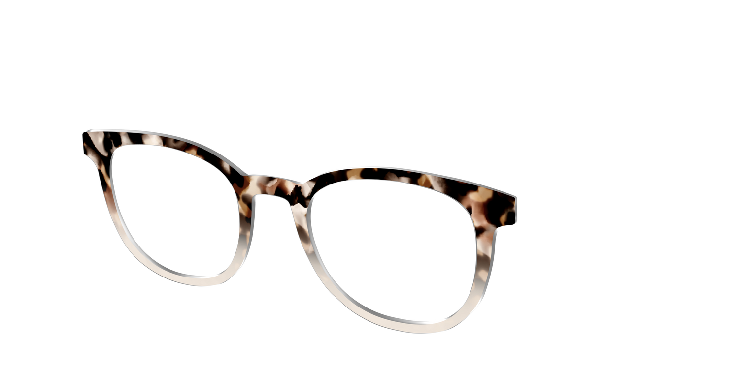 The Vanilla Latte Tortoise - Angle Top Image - Pair Eyewear