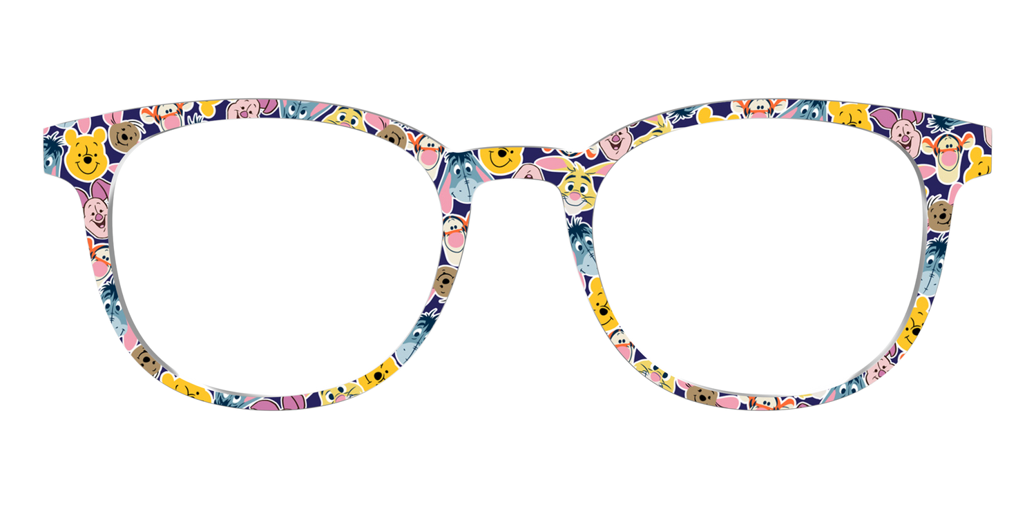 Winnie the Pooh & Friends Stickers - Front Top Image - Pair Eyewear