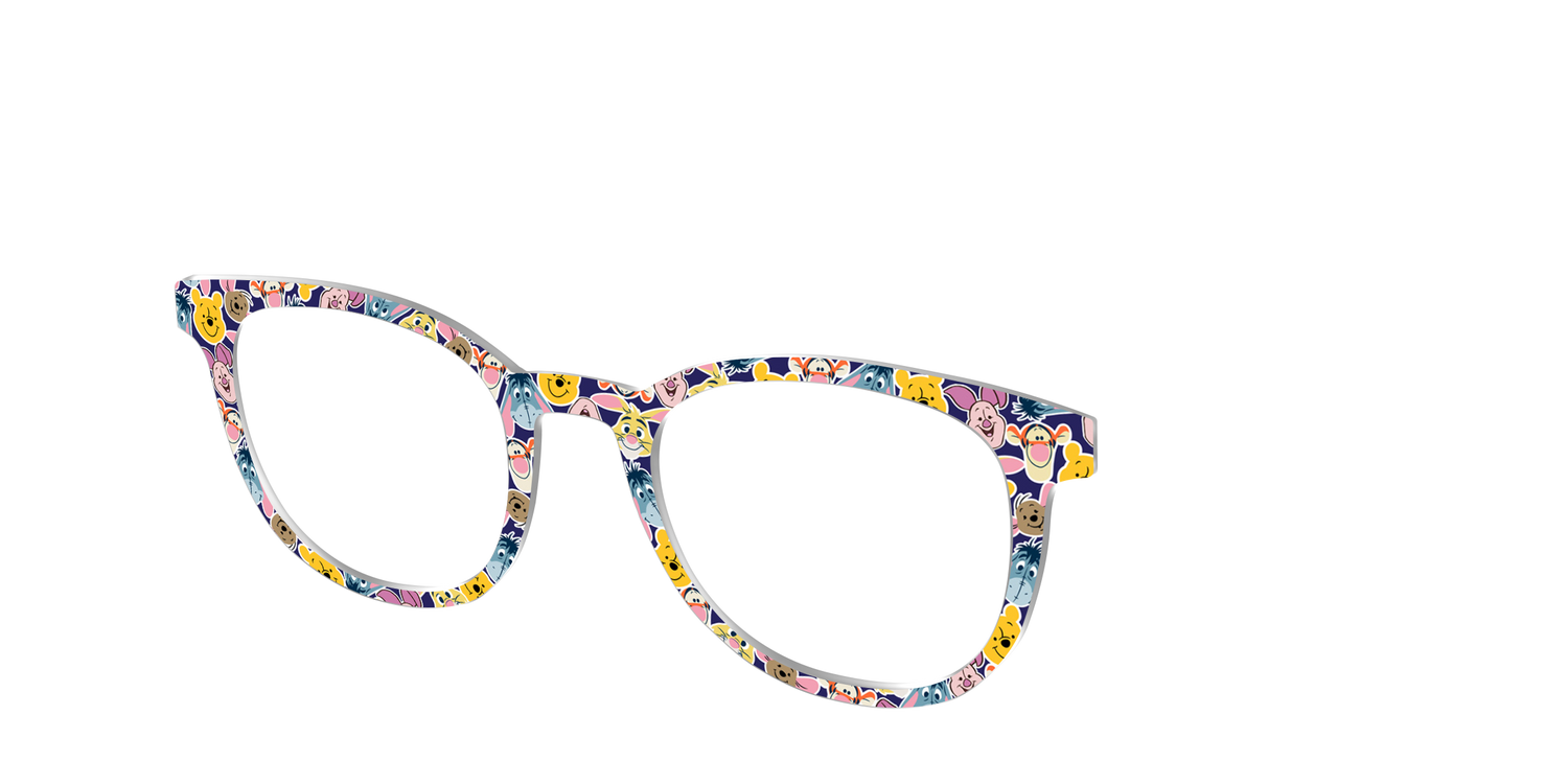 Winnie the Pooh & Friends Stickers - Angle Top Image - Pair Eyewear