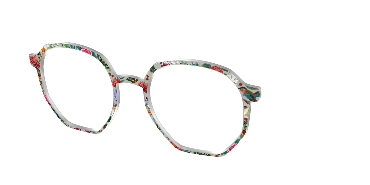 The Antique Floral - Angle Top Image - Pair Eyewear