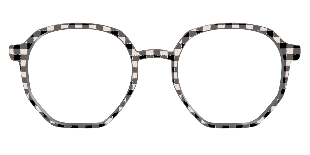 The Black Buffalo Check with Glitter - Front Top Image - Pair Eyewear