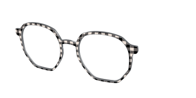 The Black Buffalo Check with Glitter - Angle Top Thumbnail - Pair Eyewear