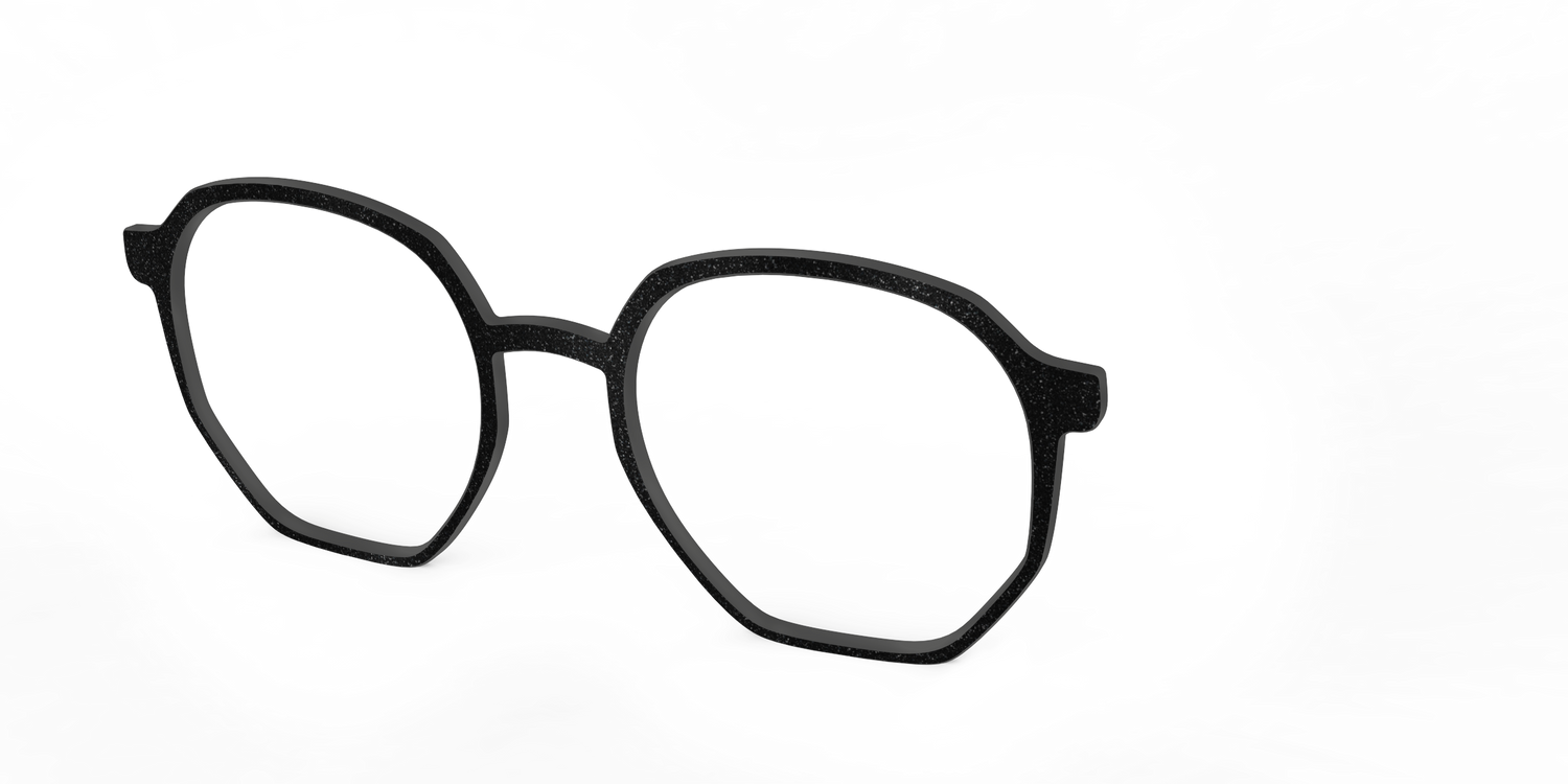 The Black Shimmer - Angle Top Image - Pair Eyewear
