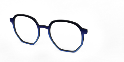 The Black to Blueberry Gradient - Angle Top Thumbnail - Pair Eyewear