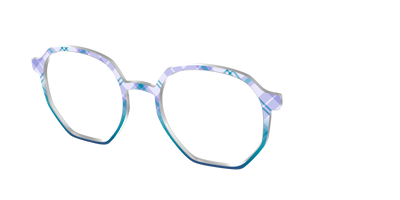The Bluebell Plaid - Angle Top Thumbnail - Pair Eyewear