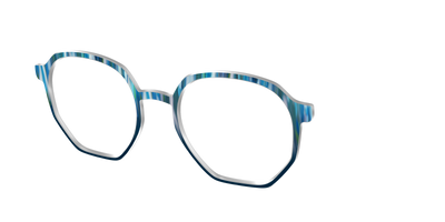 The Blueberry Brushstrokes - Angle Top Thumbnail - Pair Eyewear
