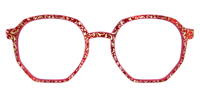 The Crimson Flair Shimmer with Gold Foil - Front Top Thumbnail - Pair Eyewear