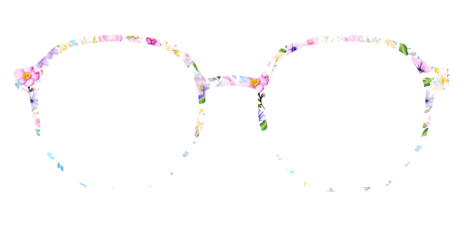 The Delicate Flower Crown with Butterfly Glitter - Front Top Image - Pair Eyewear