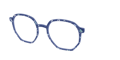 The Denim Heart Glitter Crystal - Angle Top Thumbnail - Pair Eyewear