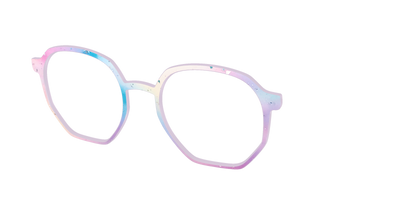 The Dreamy Pastel with Holographic Glitter - Angle Top Thumbnail - Pair Eyewear
