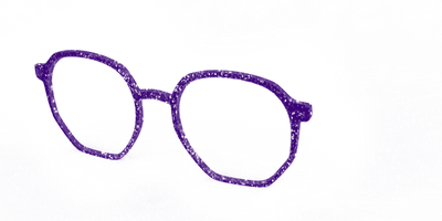 The Electric Purple Sparkle - Angle Top Thumbnail - Pair Eyewear