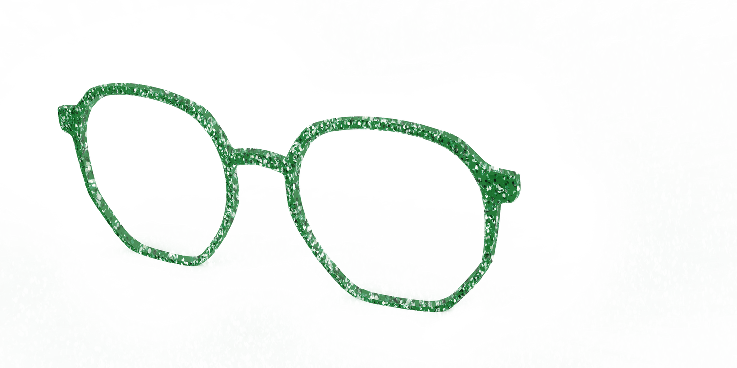 The Emerald Sparkle - Angle Top Image - Pair Eyewear