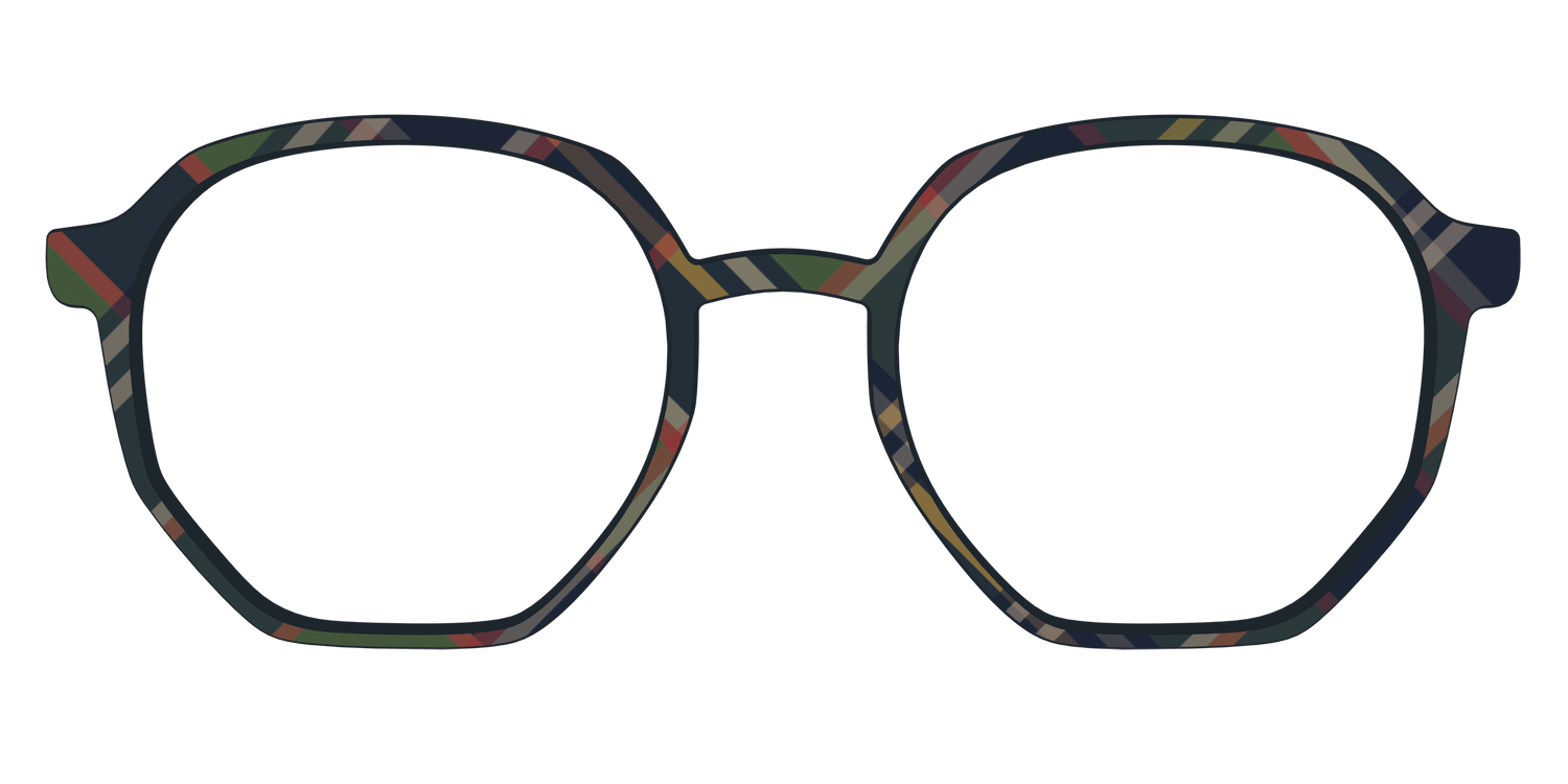 The Flannel Plaid - Front Top Image - Pair Eyewear