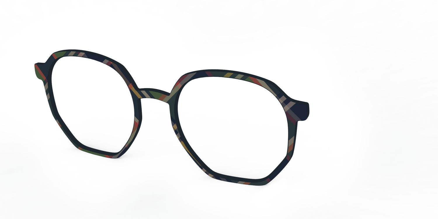 The Flannel Plaid - Angle Top Image - Pair Eyewear
