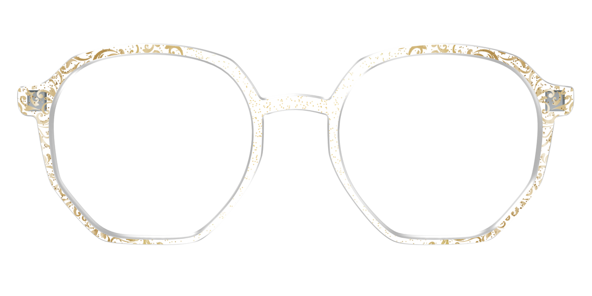 The Golden Flair Glitter Crystal with Gold Foil - Front Top Image - Pair Eyewear