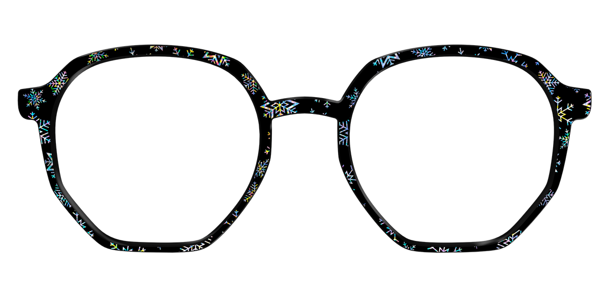The Holographic Snowflakes - Front Top Image - Pair Eyewear