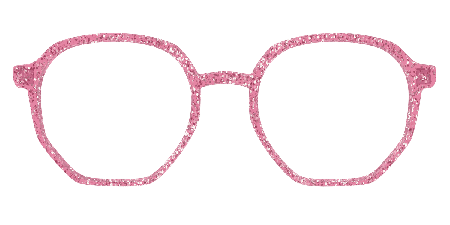The Hot Pink Sparkle - Front Top Image - Pair Eyewear