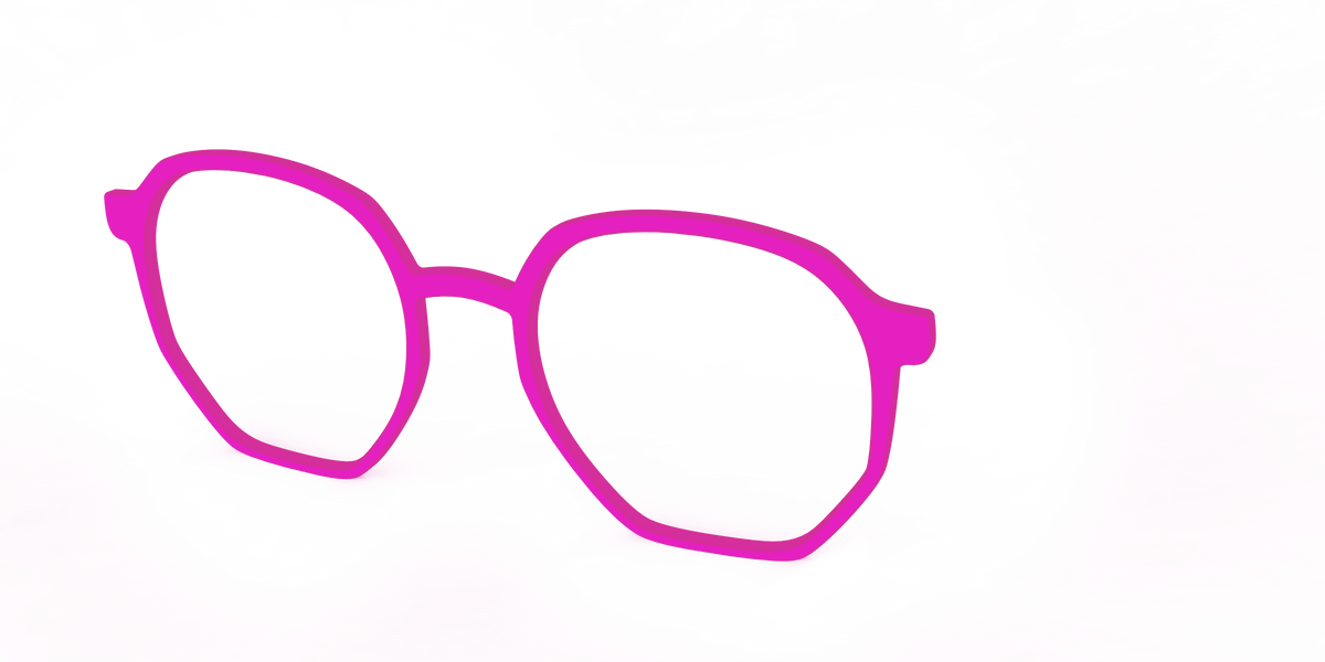 The Hot Pink - Angle Top Image - Pair Eyewear