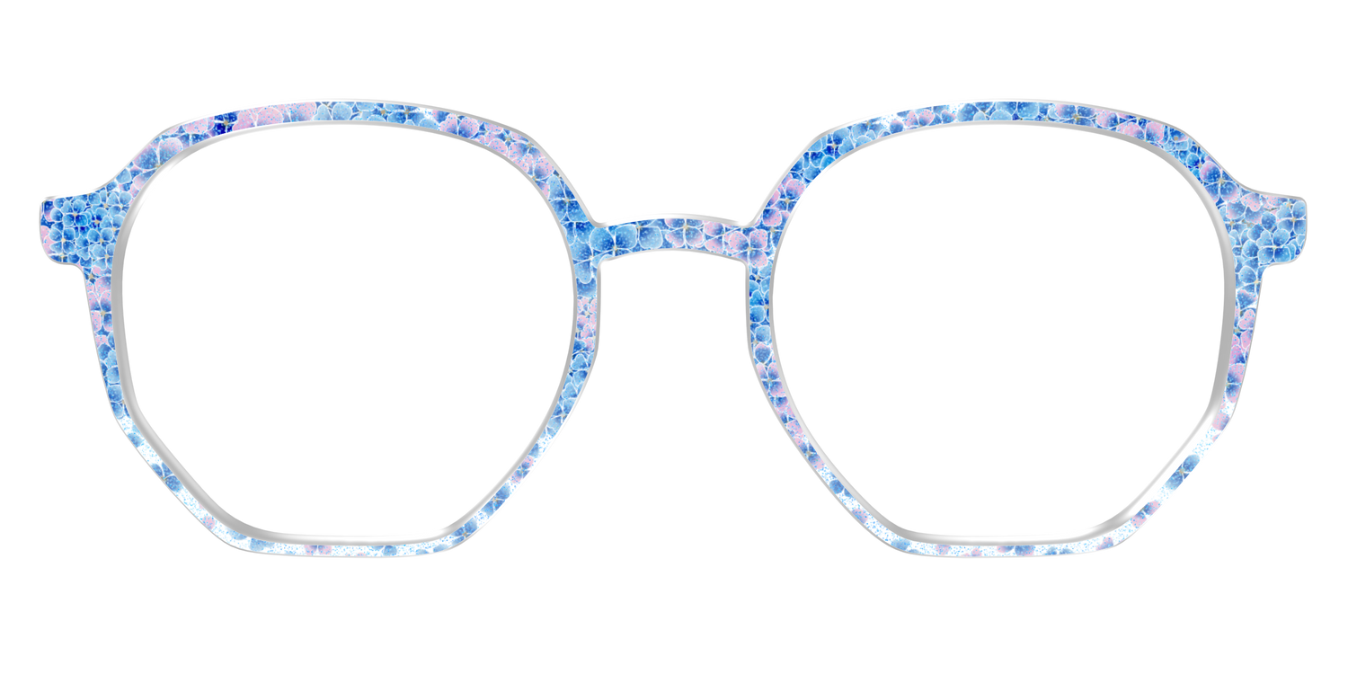 The Hydrangea Confetti Crystal with Gold Foil - Front Top Image - Pair Eyewear