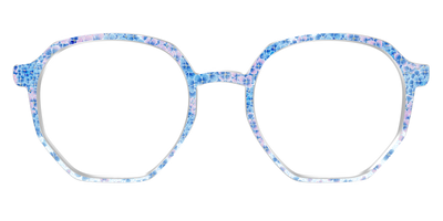 The Hydrangea Confetti Crystal with Gold Foil - Front Top Thumbnail - Pair Eyewear