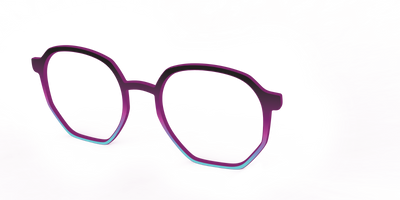 The Licorice to Seafoam Gradient - Angle Top Thumbnail - Pair Eyewear