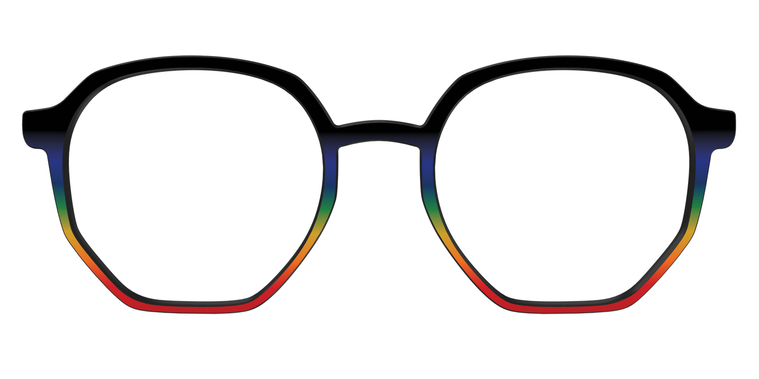 The Love Wins Gradient - Front Top Image - Pair Eyewear